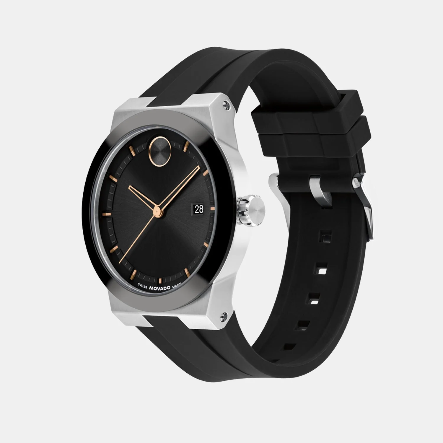 Bold Men Quartz Black Dial Analog Silicone Watch 3601079 - Image 2