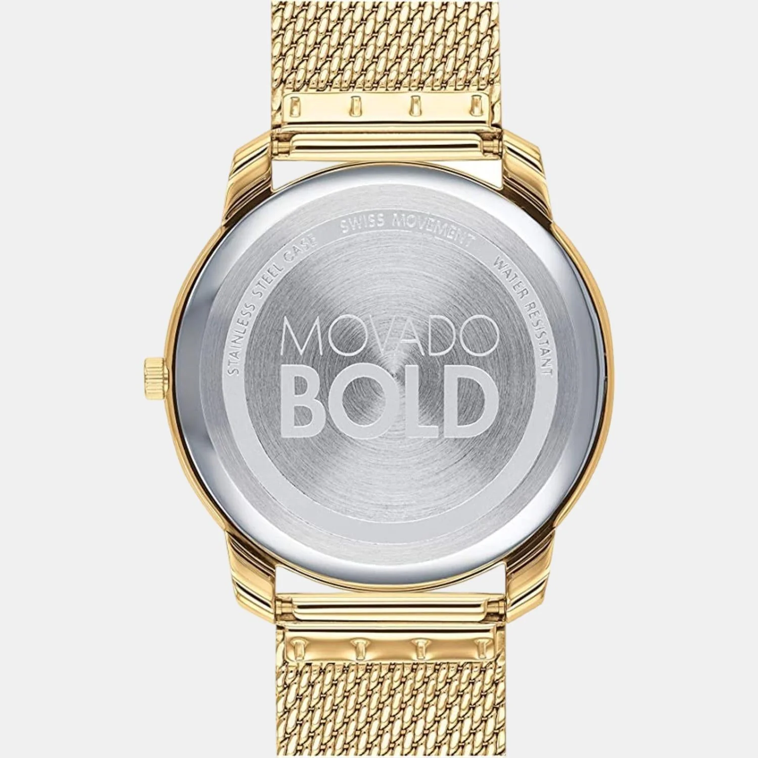 Bold Men Quartz Gold Dial Analog Stainless Steel Watch 3600588 - Image 3