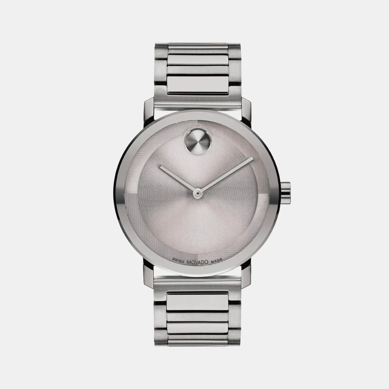 Bold Men Quartz Grey Dial Analog Stainless Steel Watch 3601096