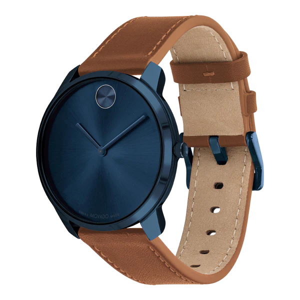 Movado Bold Thin Blue Dial Men 42mm