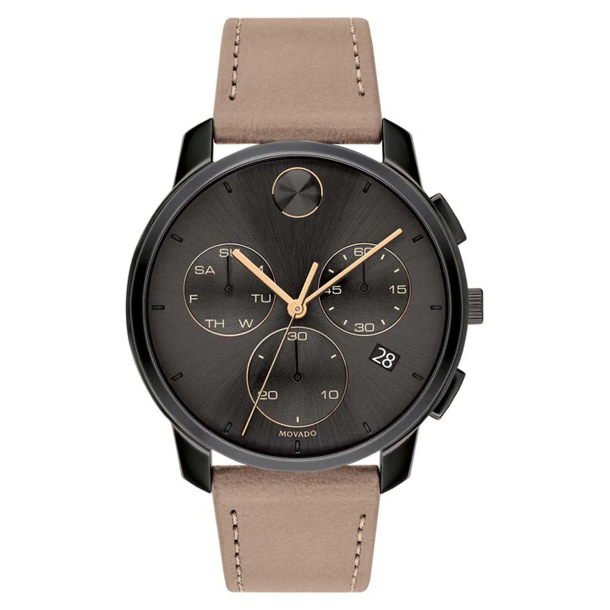 Movado Bold Thin Dark Grey Dial Men 42mm - Image 3