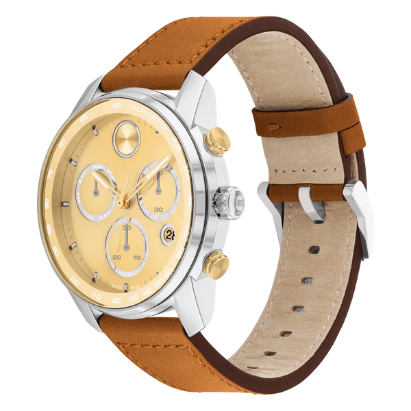 Movado Bold Verso Gold Dial Men 44mm
