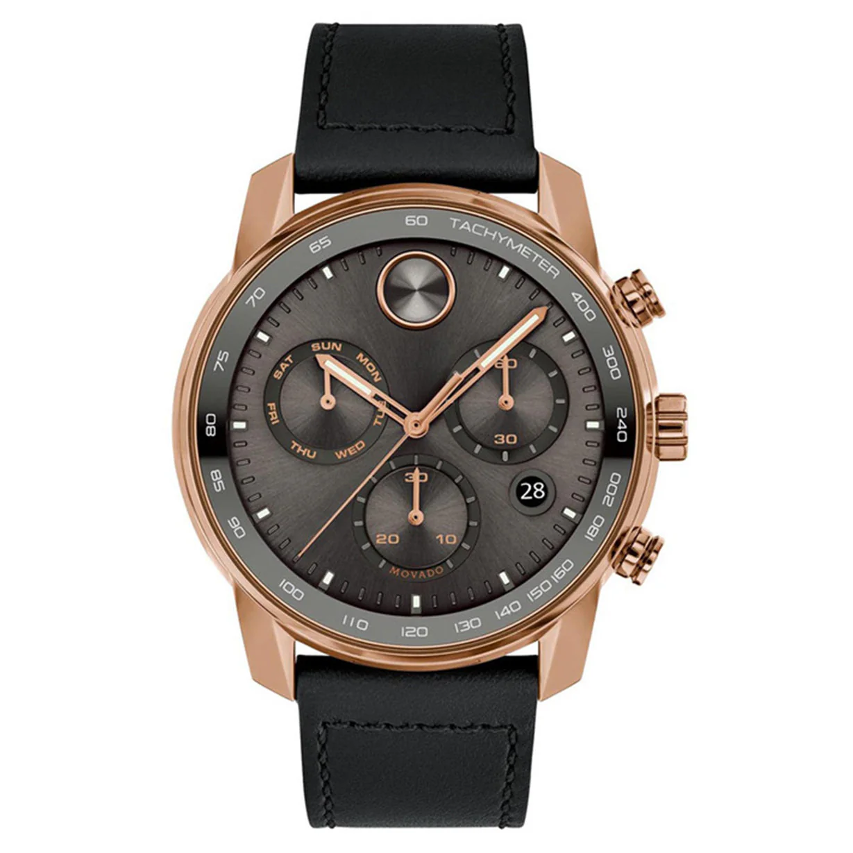 Movado Bold Verso Gunmetal Dial Men 44mm - Image 4