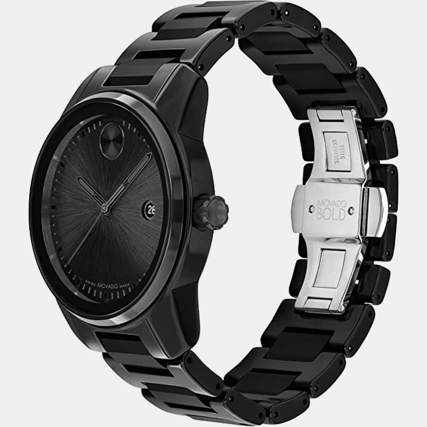 Bold Verso Men Quartz Black Dial Analog Stainless Steel Watch 3600863 - Image 2