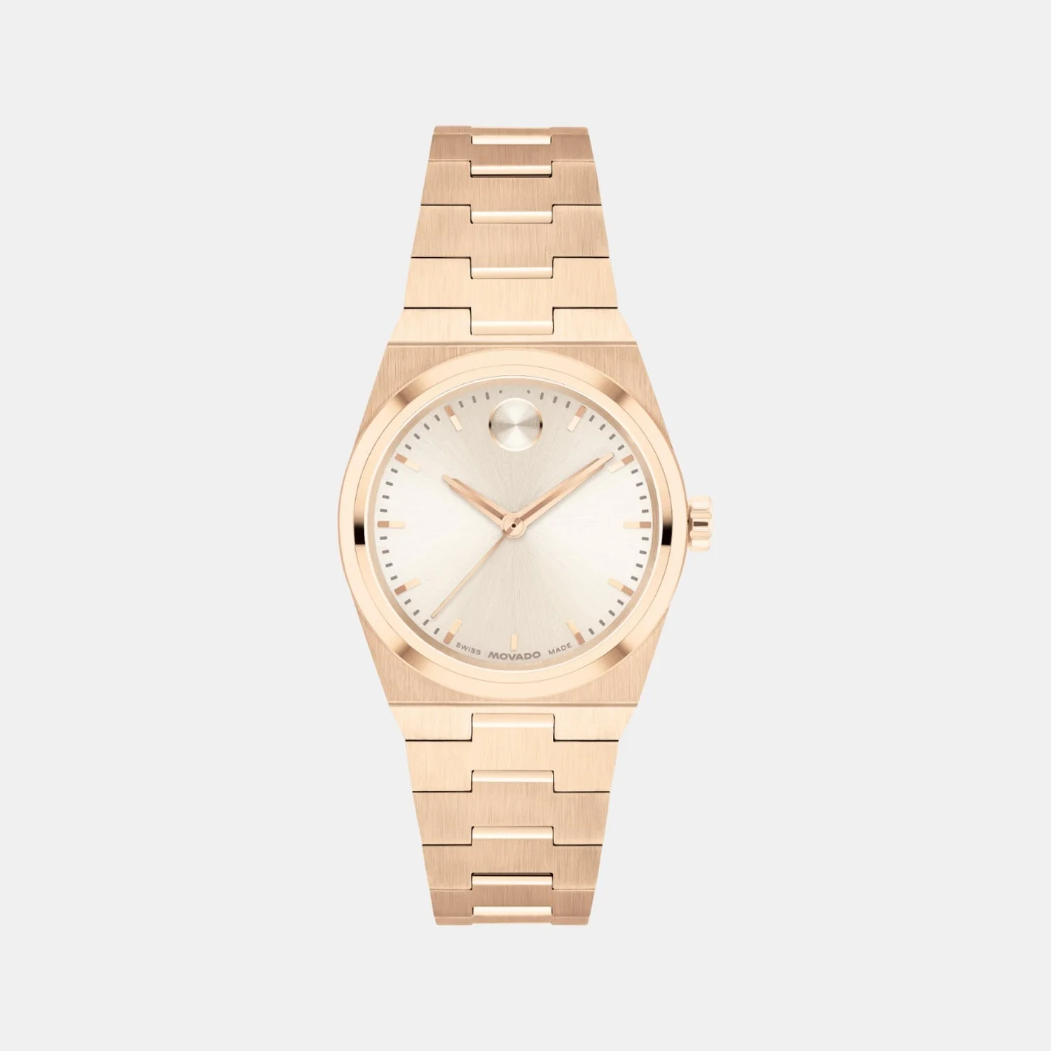 Bold Women Quartz Champagne Dial Analog Stainless Steel Watch 3601293