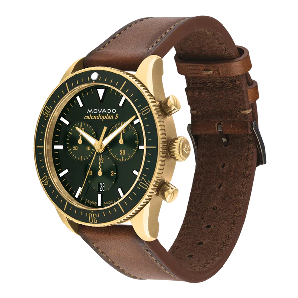 Movado Calendoplan Green Dial Men 42mm