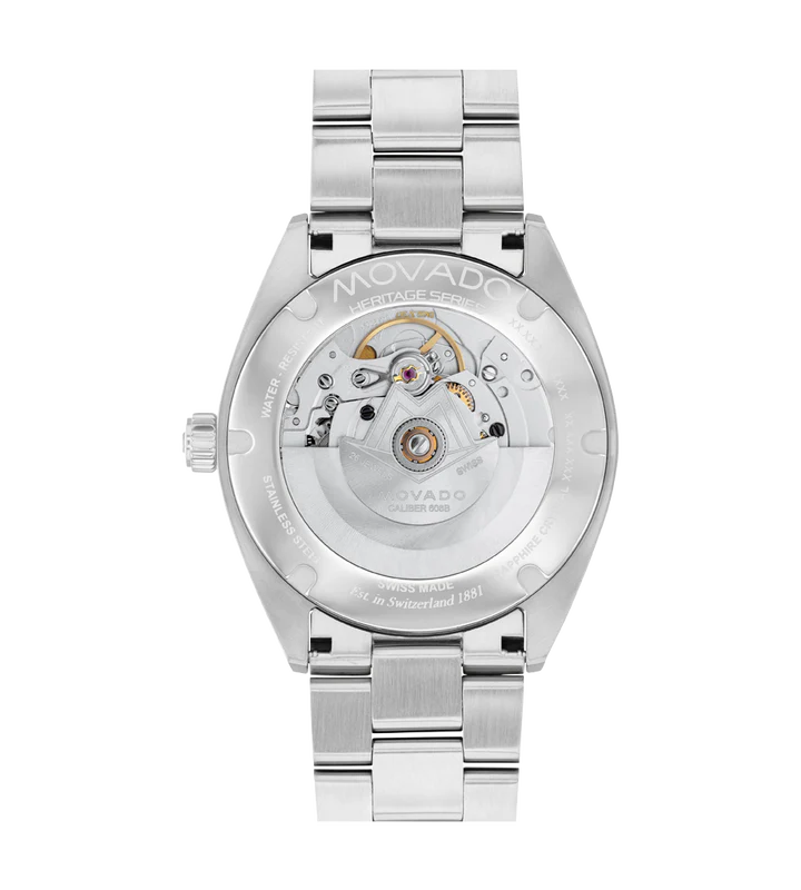 Movado Heritage Series Blue Super-Luminnova Dial Men 40MM - Image 3