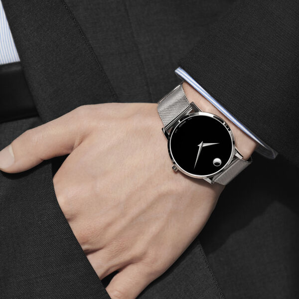 Movado Museum Classic Black Dial Men 40mm - Image 3