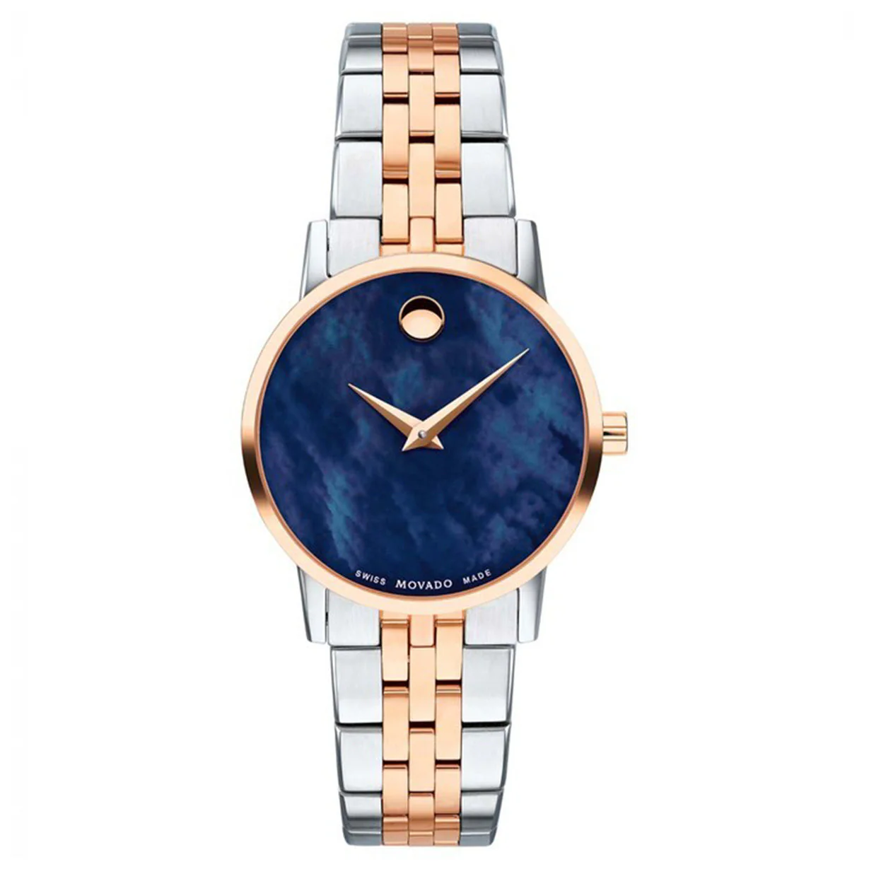 Movado Museum Classic Blue Mother Of Pearl Dial Women 28mm - Image 3