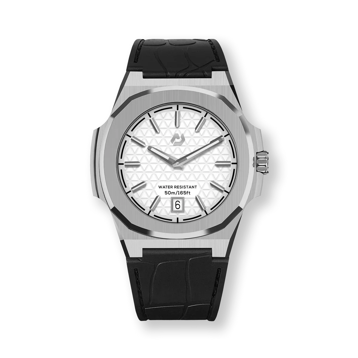 Nuun Official MT Silver Men Analogue Watch White Dial With Silver Marker - MT Silver 40.5mm - Image 2