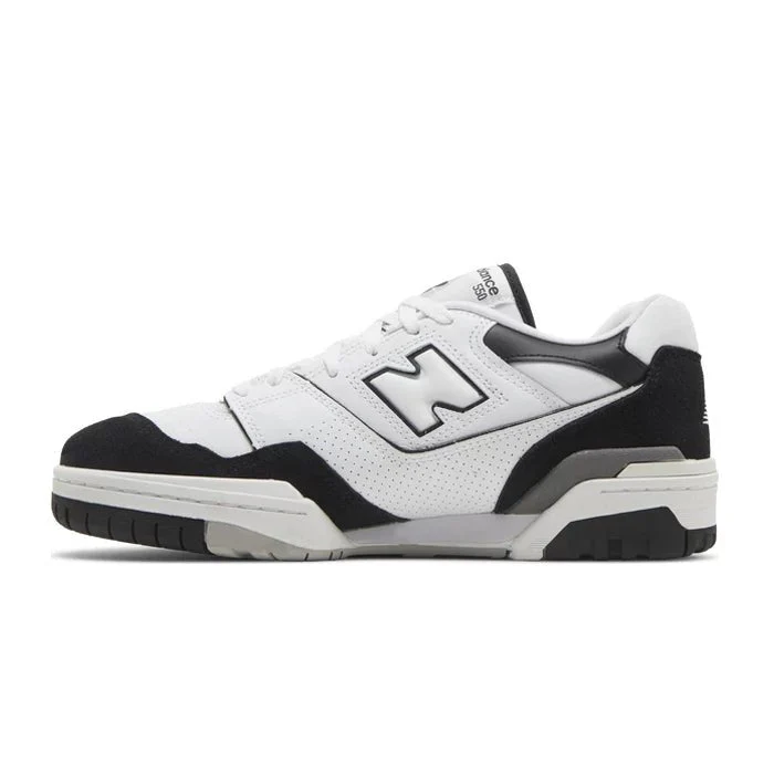 New Balance 550 White Black Rain Cloud - Image 4