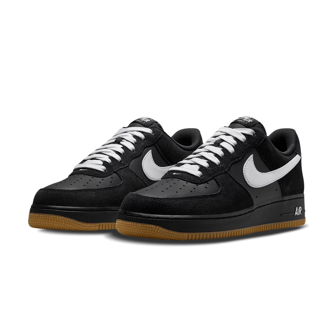 Nike Air Force 1 Low '07 LV8 Black Gum Light Brown White - Image 2