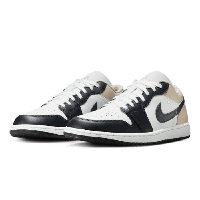 Nike Air Jordan 1 Low Summit White Off Noir Rattan - Image 2