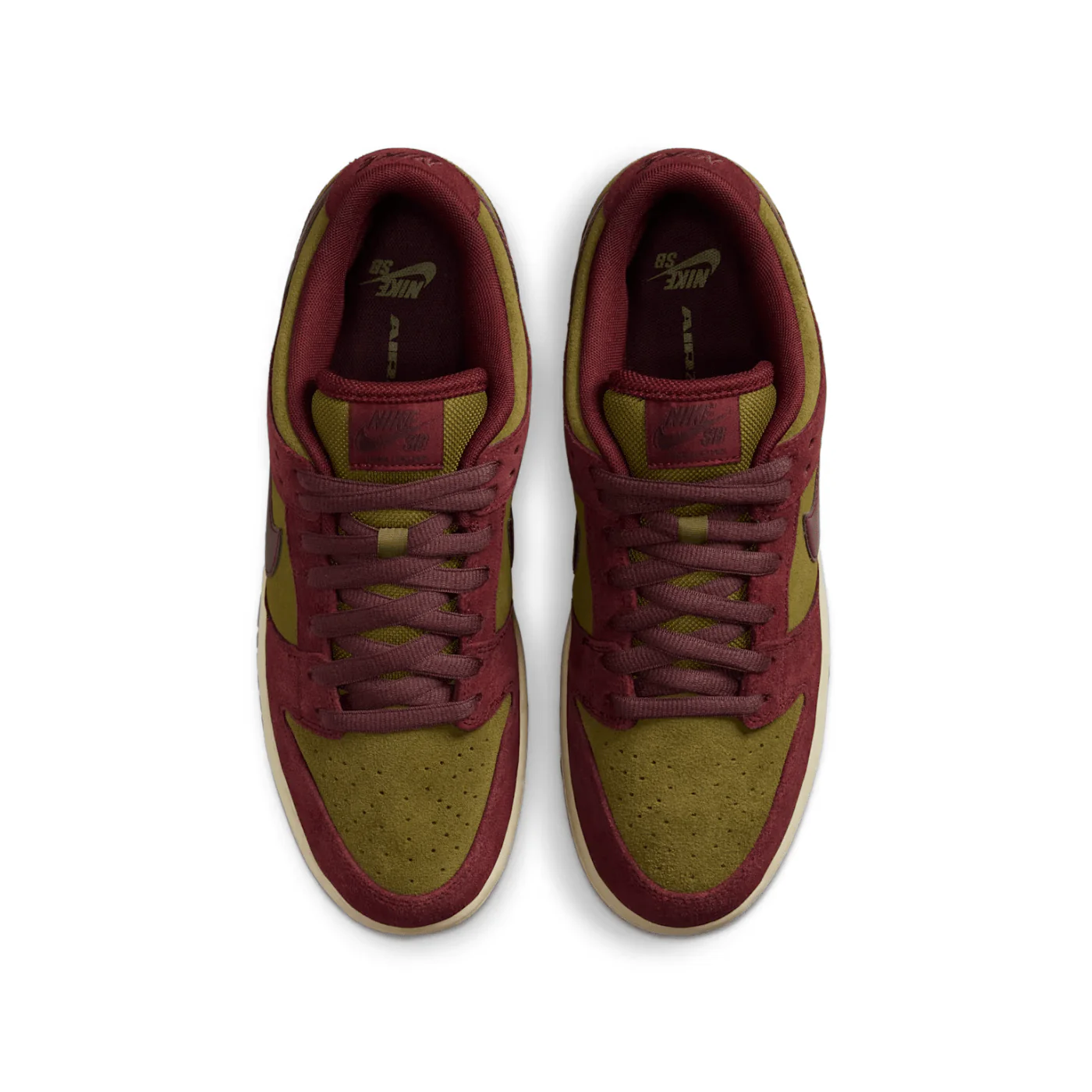 Nike SB Dunk Low Pro Dark Team Red and Olive Flak - Image 3
