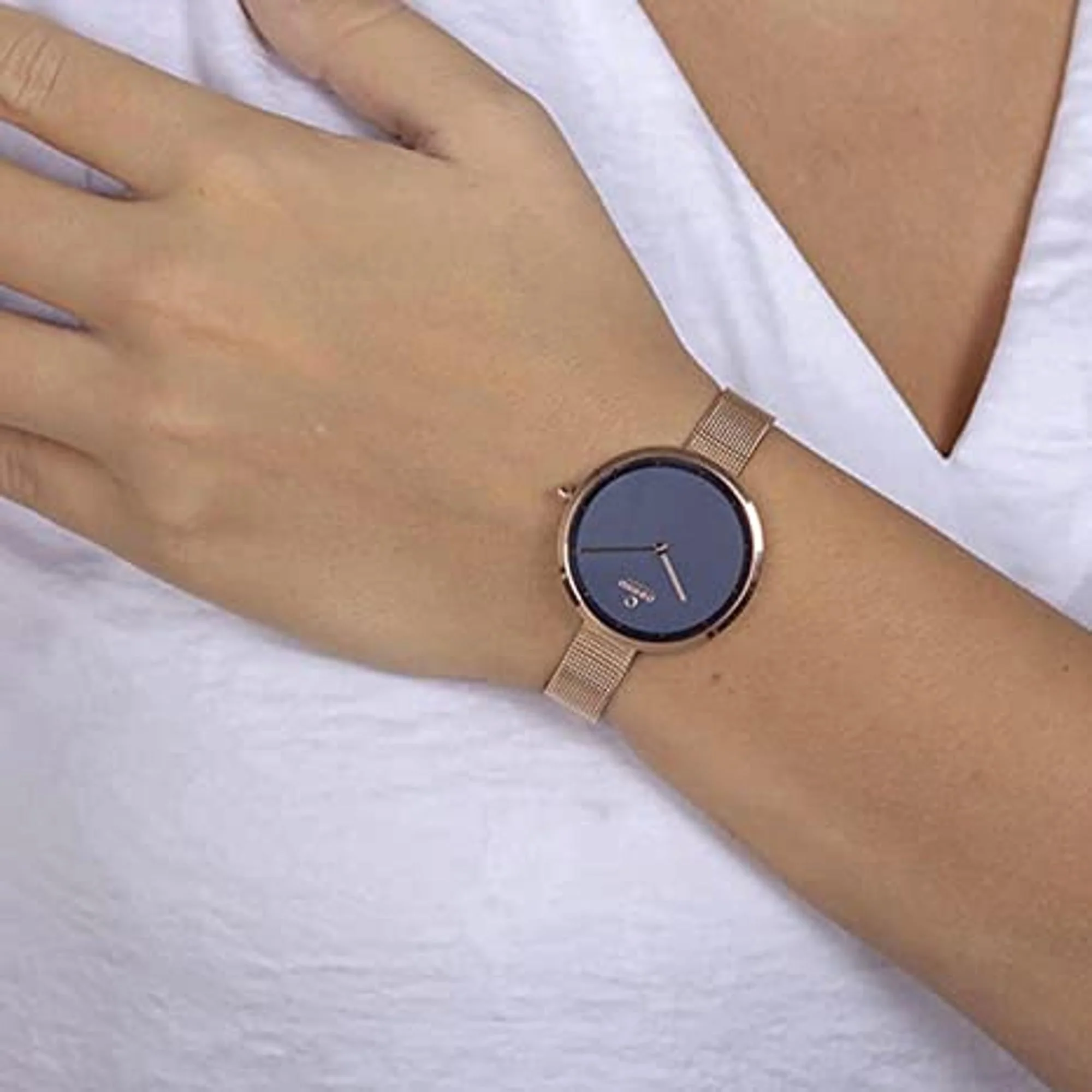 Dok-Azure Women Quartz Blue Dial Analog Stainless Steel Watch V227LXVLMV-EMJ - Image 4