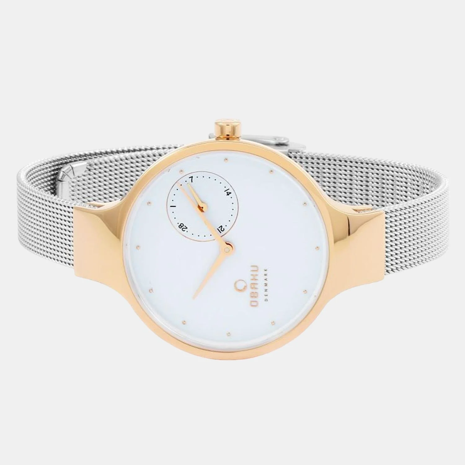 Eng Rose-Bi Women Quartz White Dial Analog Stainless Steel Watch V201LDVWMC - Image 2