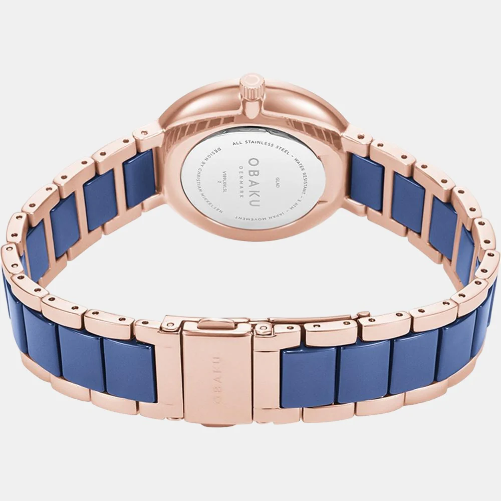 Glad Sunset Women Quartz Two Tone Dial Analog Stainless Steel Watch V189LXVLSL - Image 2