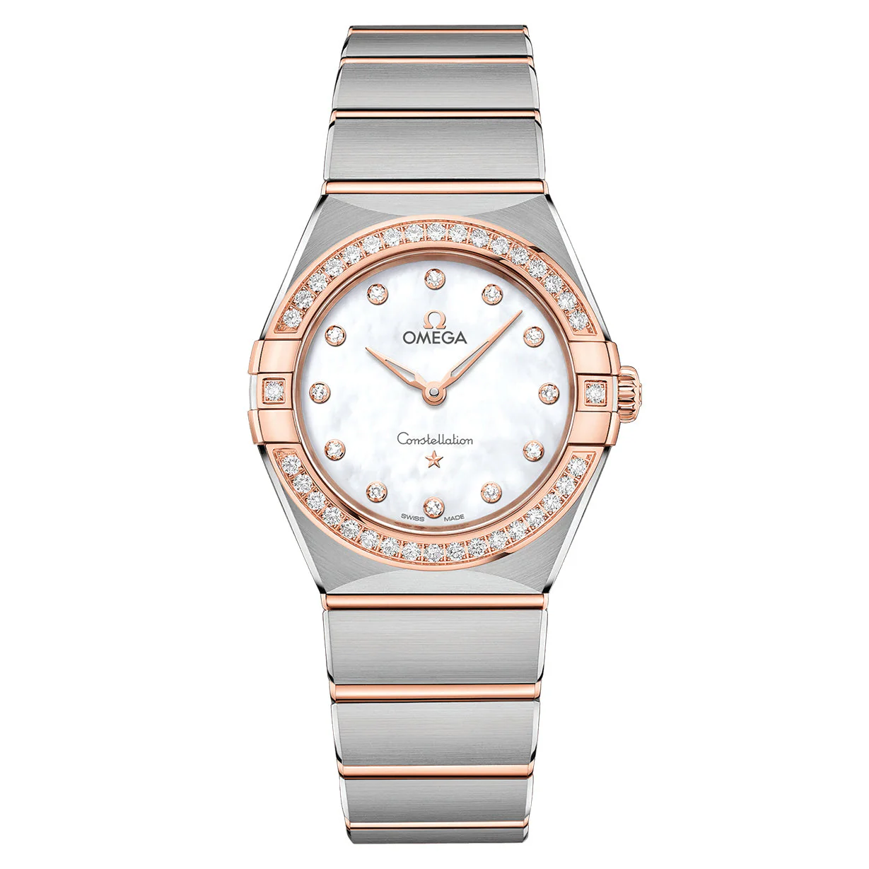 Omega Constellation Quartz Diamonds White Dial Women 28MM - Image 2