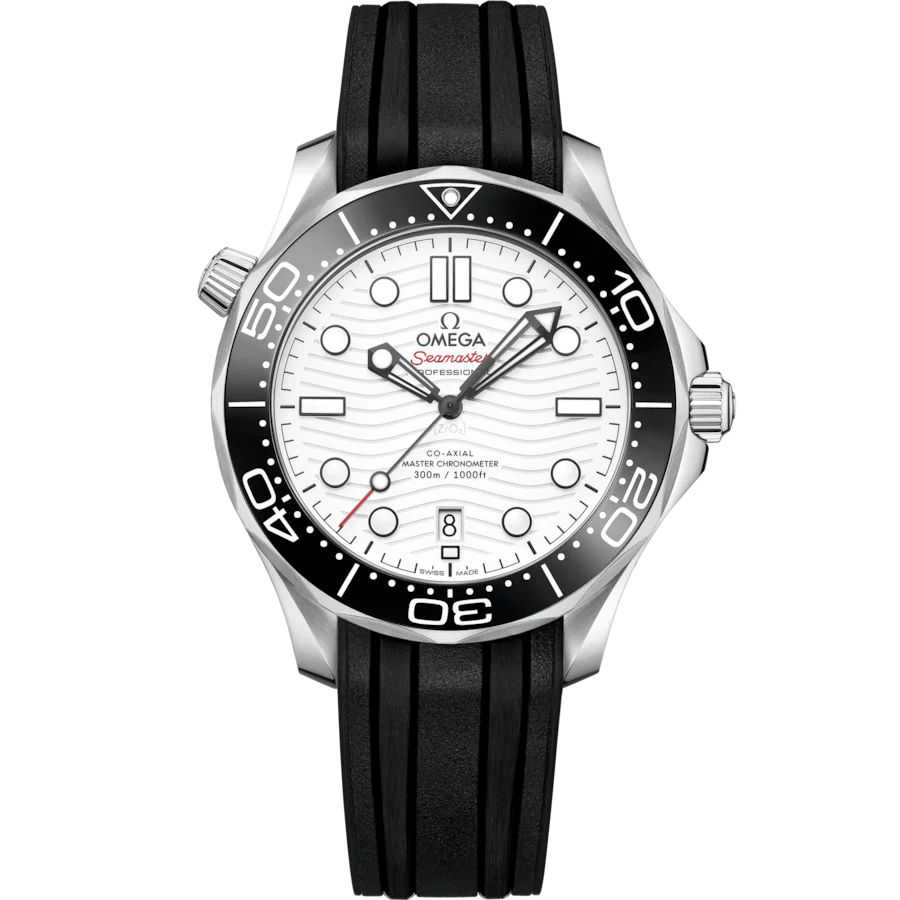 Omega Seamaster Diver 300M Co-Axial Master Chronometerwhite Dial Men 42MM