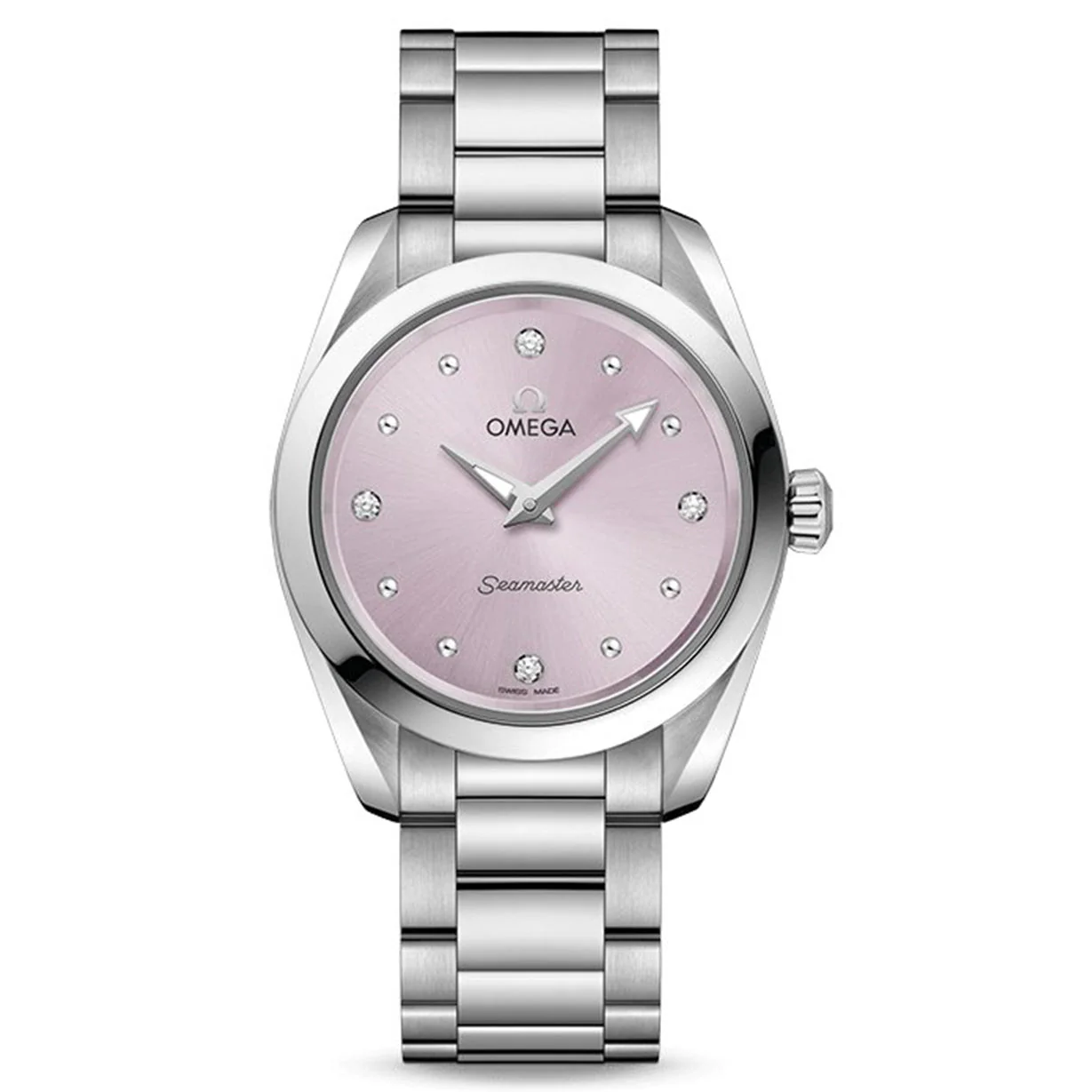 Omega Seamaster Purple Dial Women 28MM