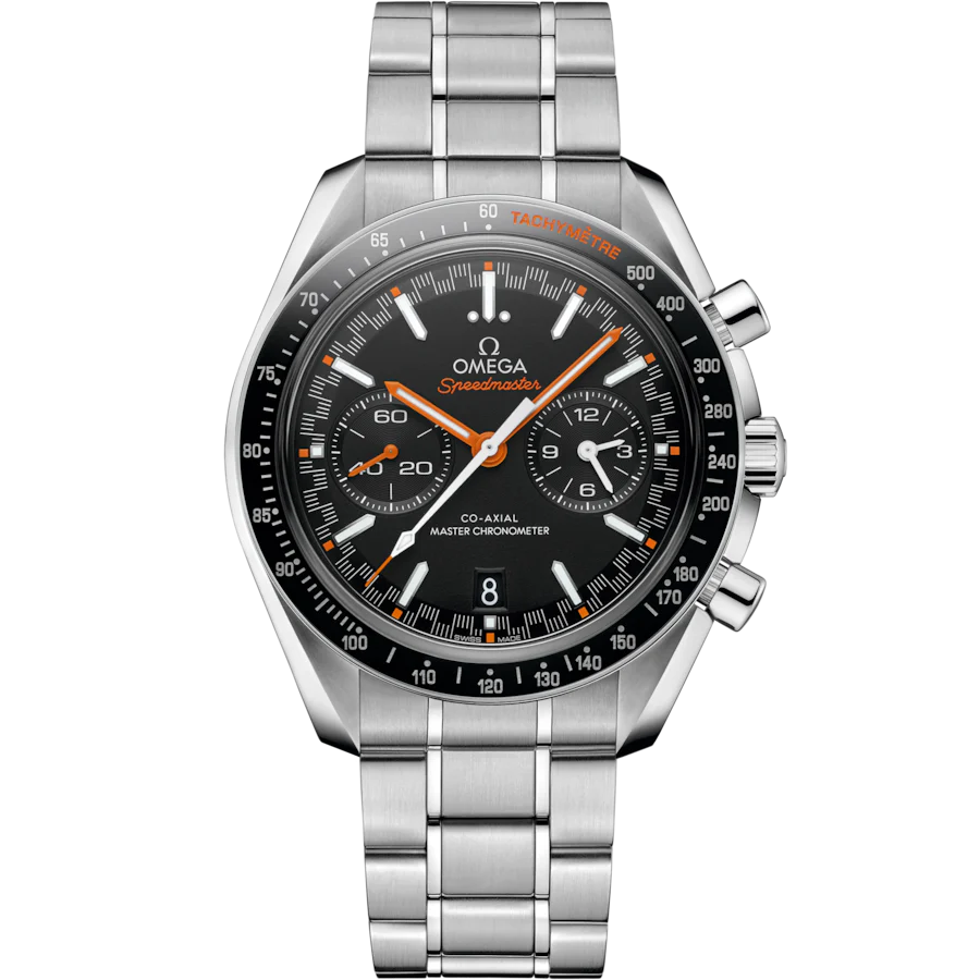 Omega Speedmaster Racing Co Axial Master Chronometer Chronograph Black Dial Men 44.25MM