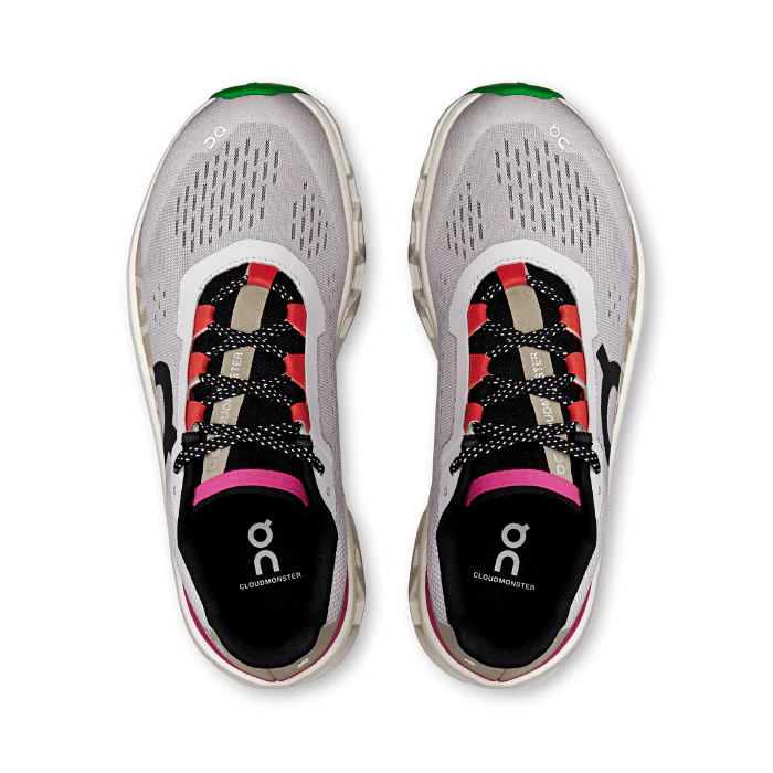 On Running Cloudmonster Womens Silver Ivory - Image 3