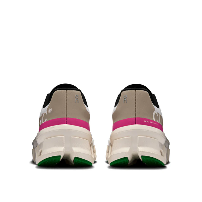 On Running Cloudmonster Womens Silver Ivory - Image 4