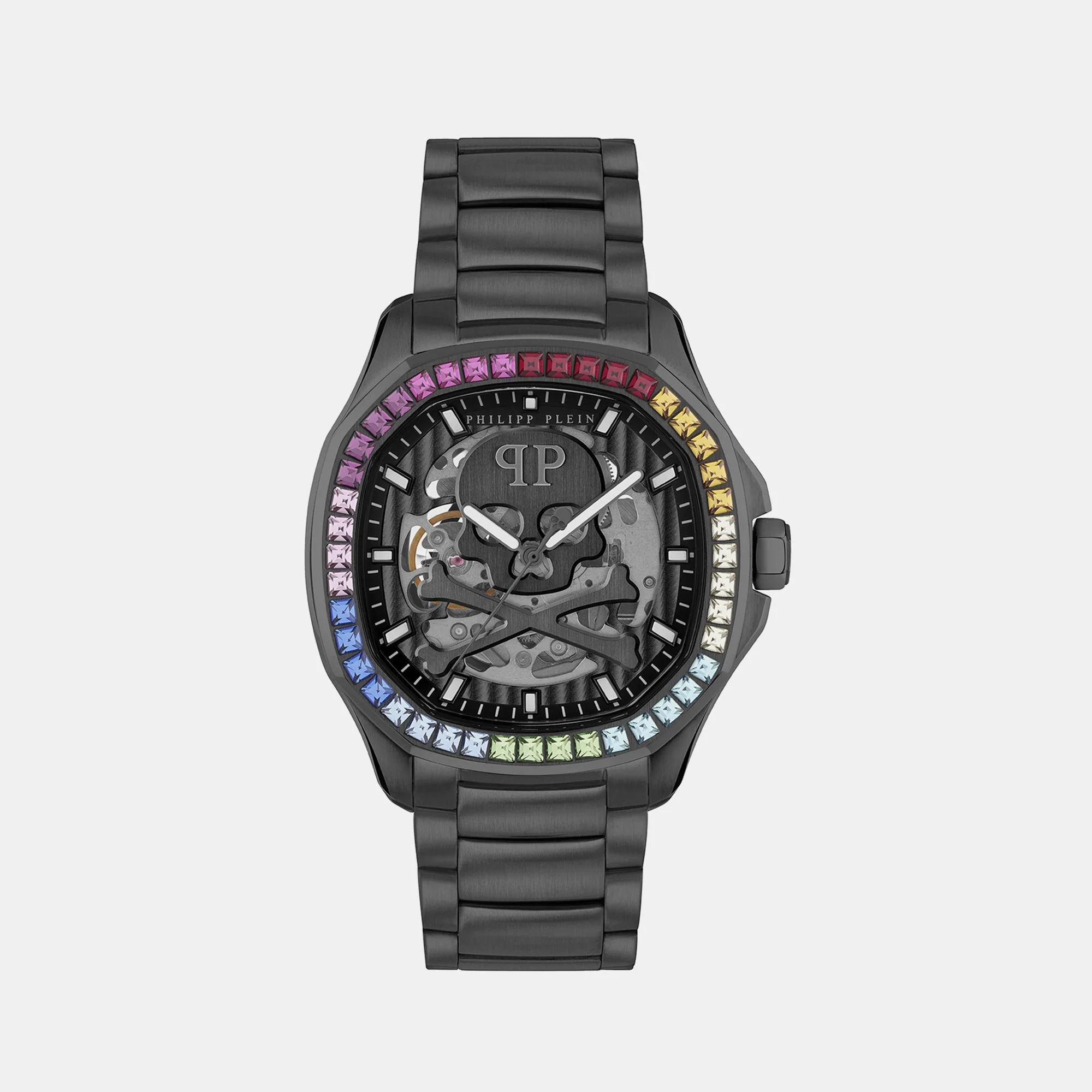 High-Iconic Men Automatic Black Dial Analog Stainless Steel Watch PWRAA0823