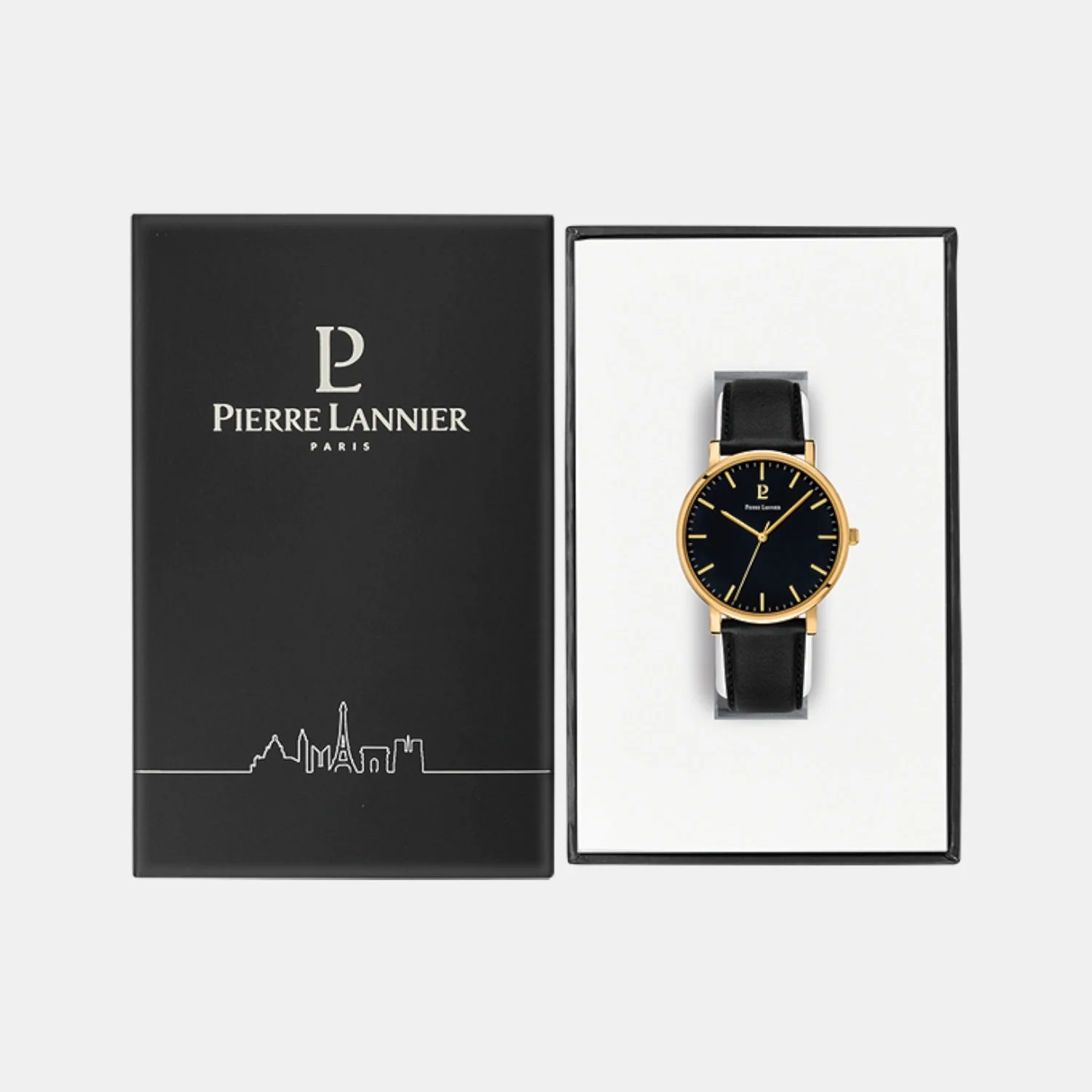 Essential Men Quartz Black Dial Analog Leather Watch 218F033 - Image 5