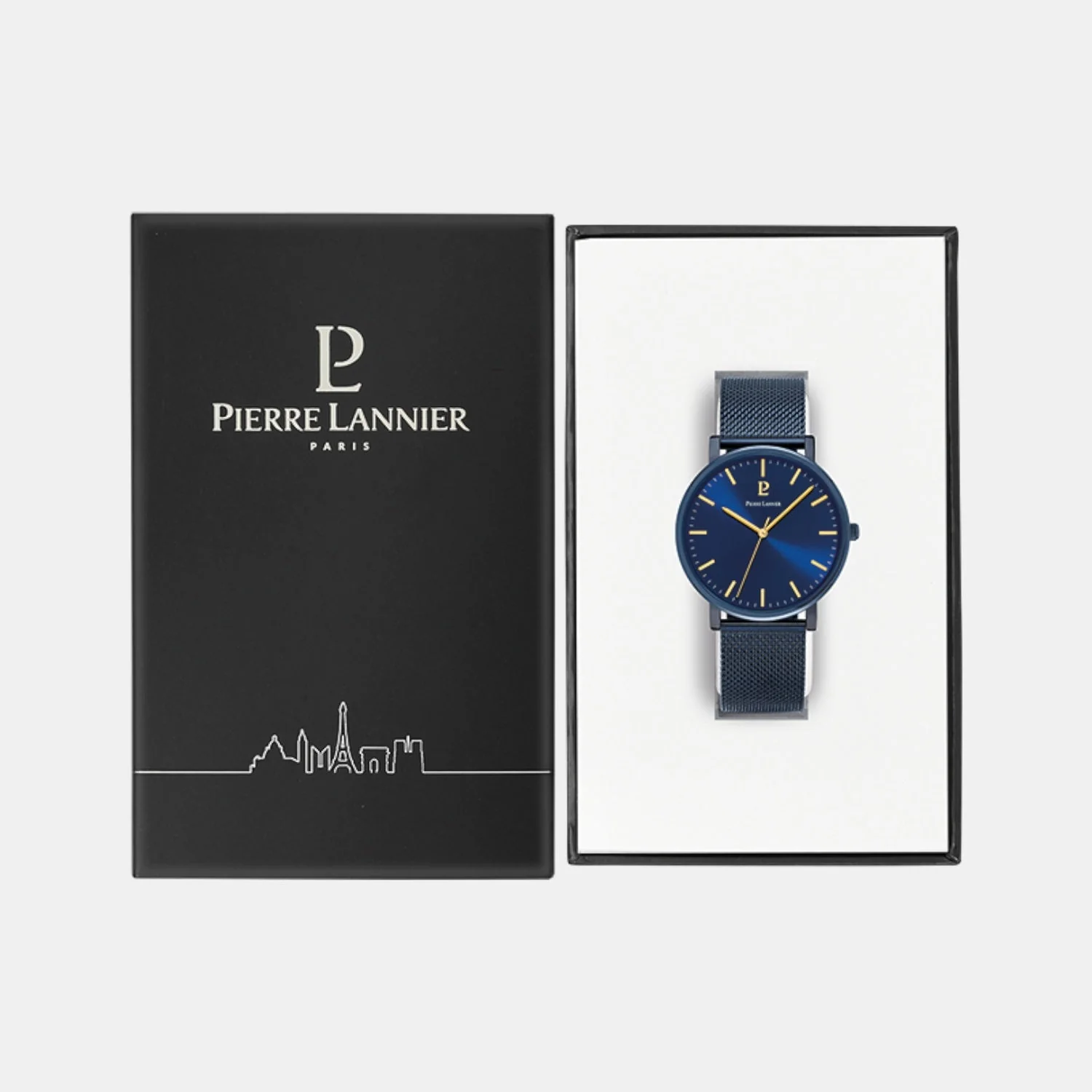 Essential Men Quartz Blue Dial Analog Mesh Watch 218F466 - Image 5
