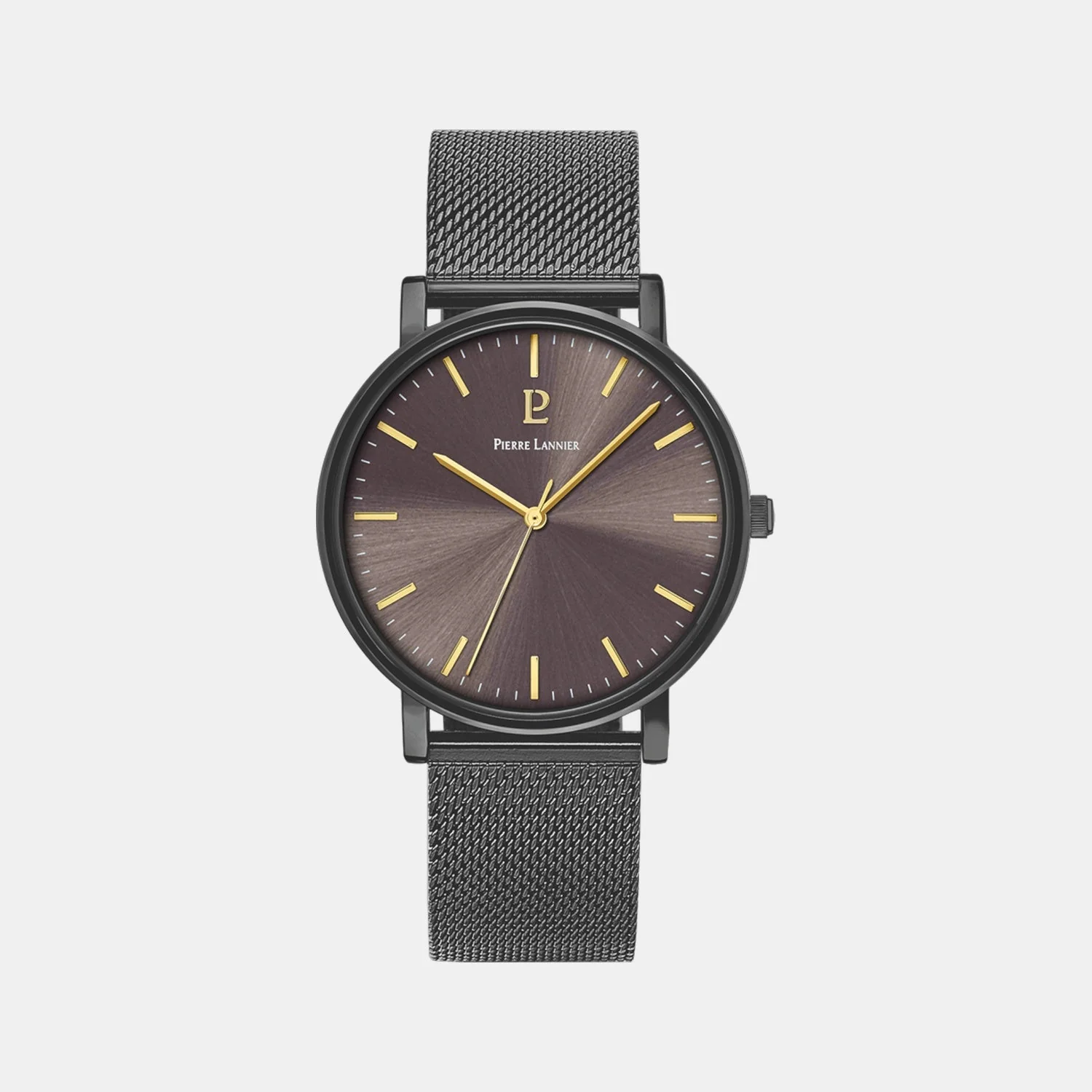 Essential Men Quartz Grey Dial Analog Mesh Watch 218F499 - Image 2