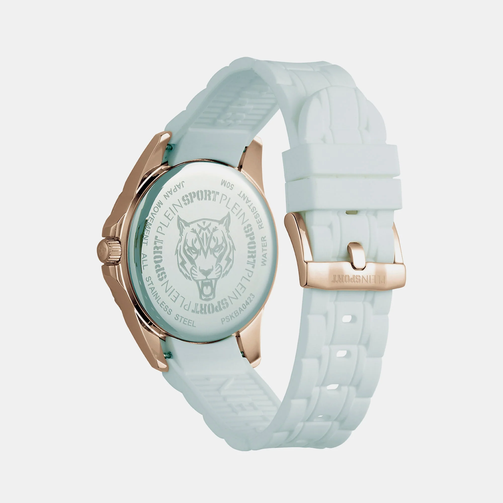 Glam Women Quartz White Dial Analog Silicone Watch PSKBA0423 - Image 2