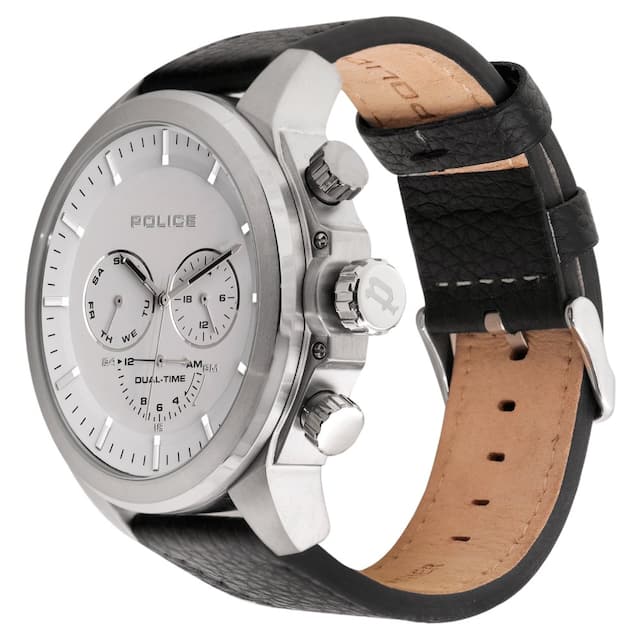 Police White Dial