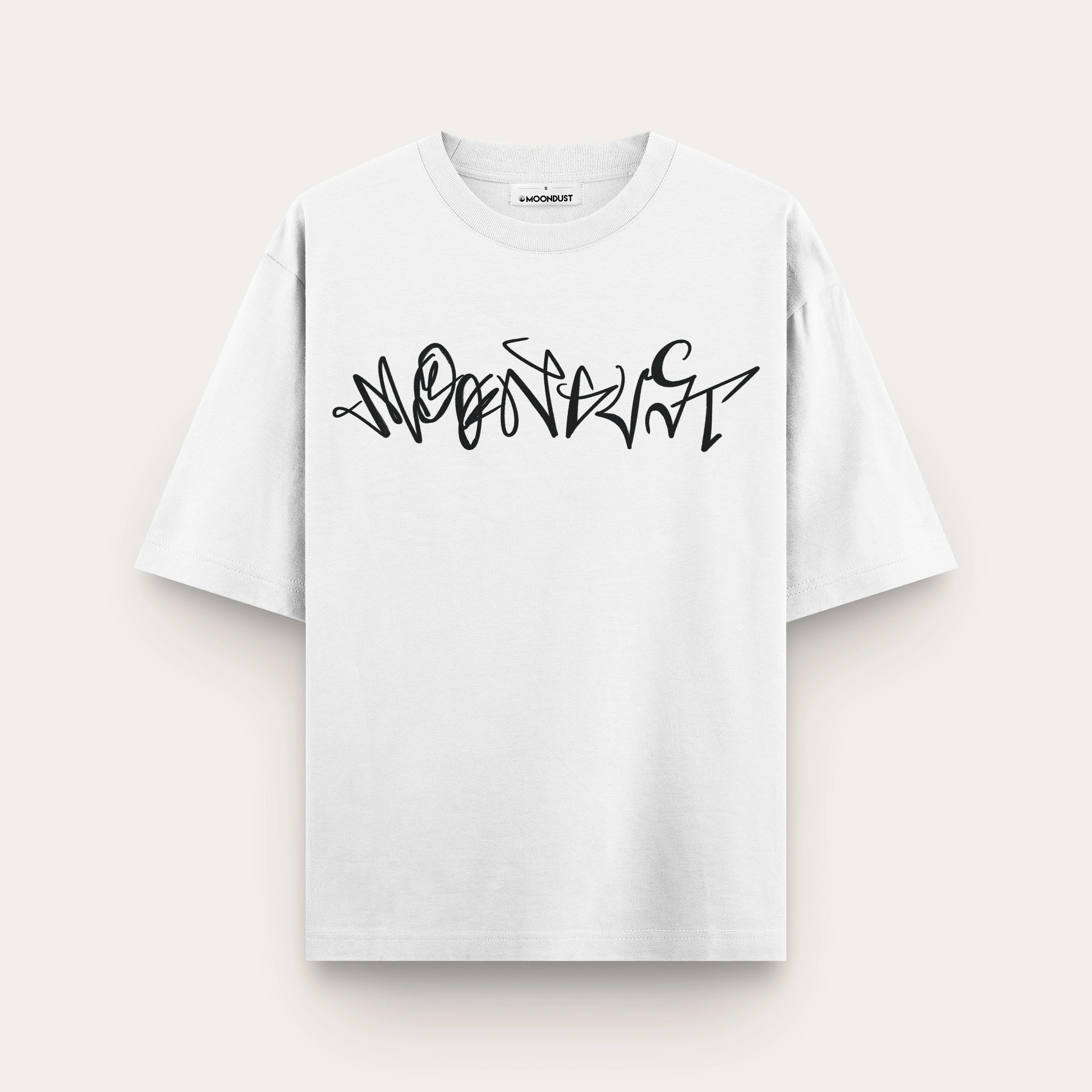 Puzzled Utopia White Oversize T-shirt - Image 2