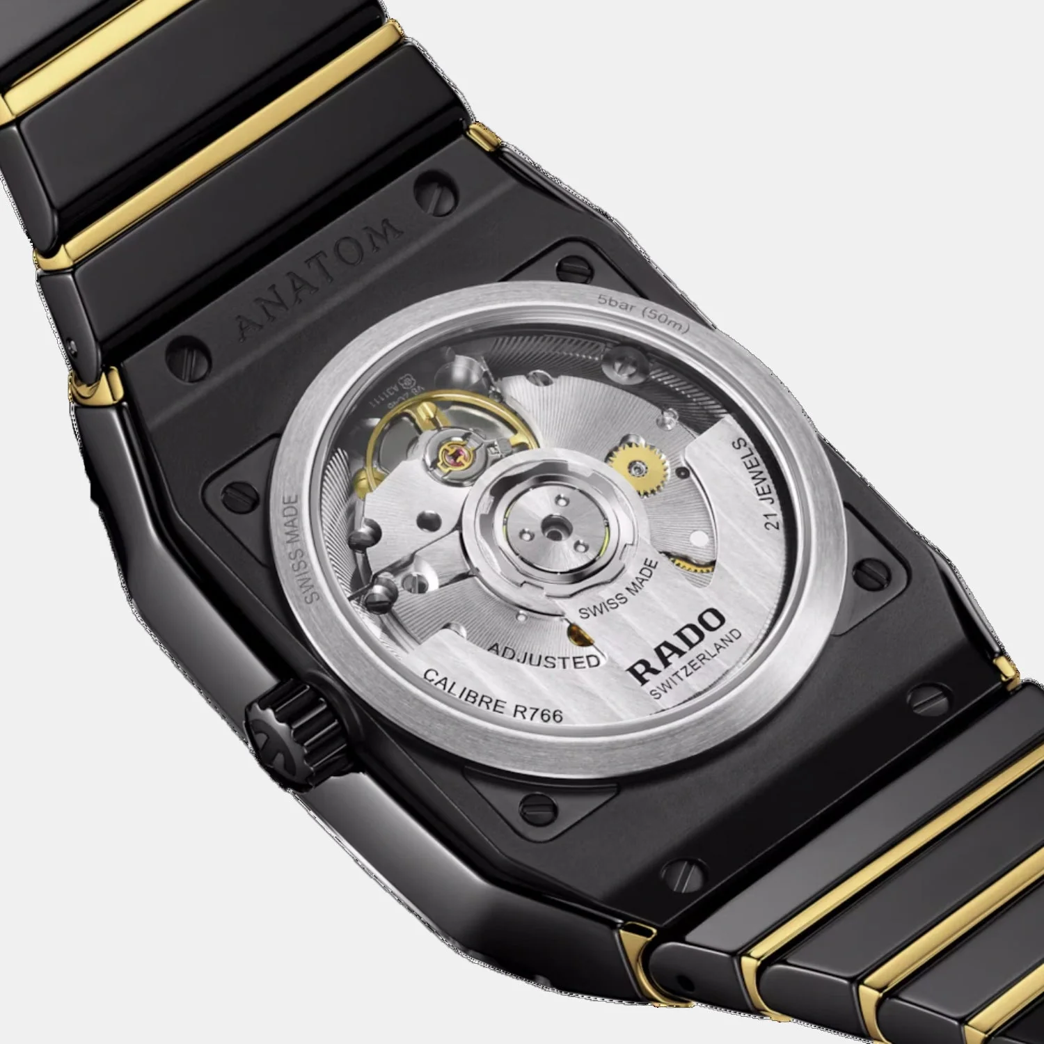 Anatom Unisex Automatic Black Dial Analog Ceramic Watch R10200152 - Image 3