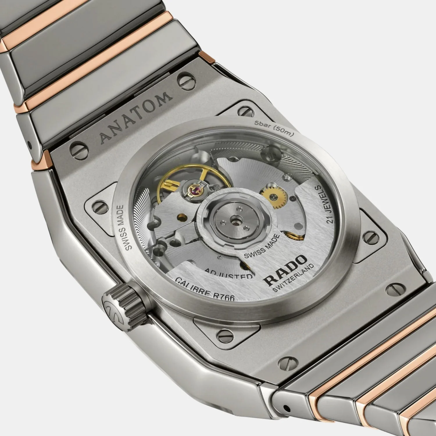 Anatom Unisex Automatic Grey Dial Analog Ceramic Watch R10203102 - Image 4