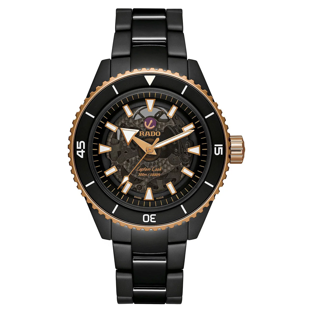 Rado Captain Cook Black Dial Men 43mm - Image 4