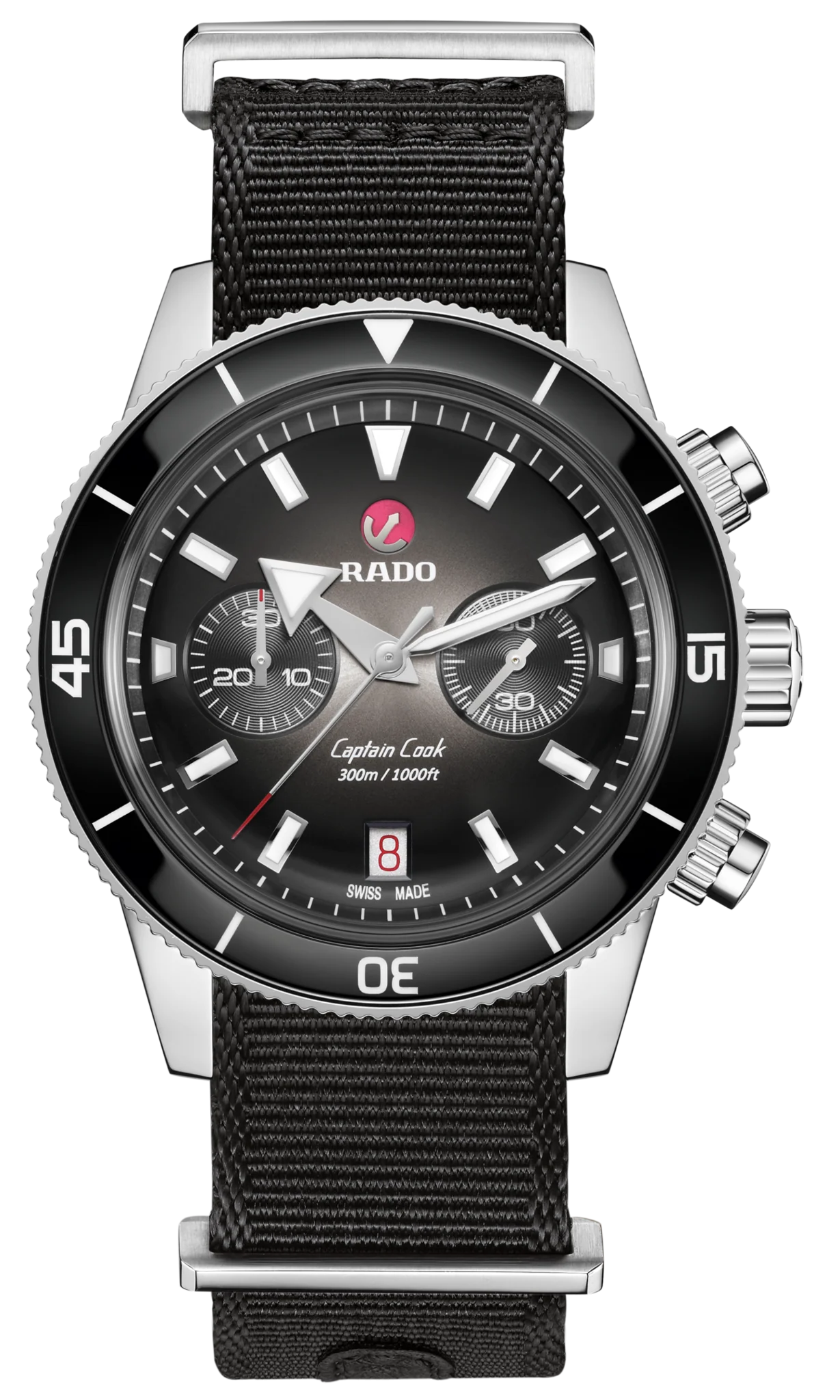 Rado Captain Cook Black Dial Men 43mm - Image 2