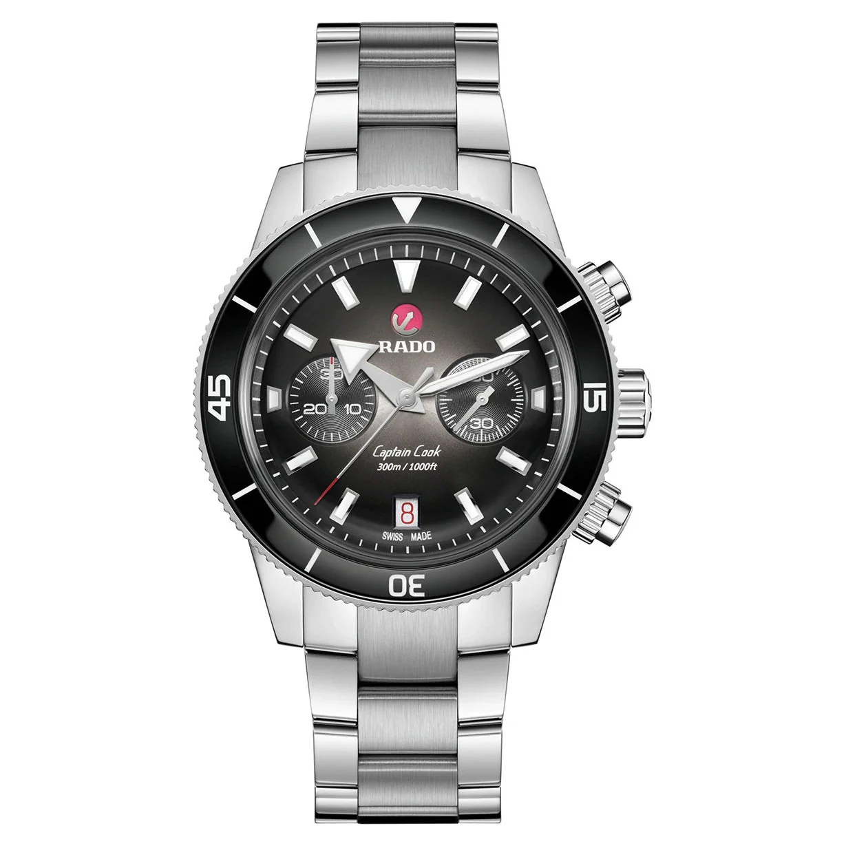 Rado Captain Cook Black Dial Men 43mm - Image 4