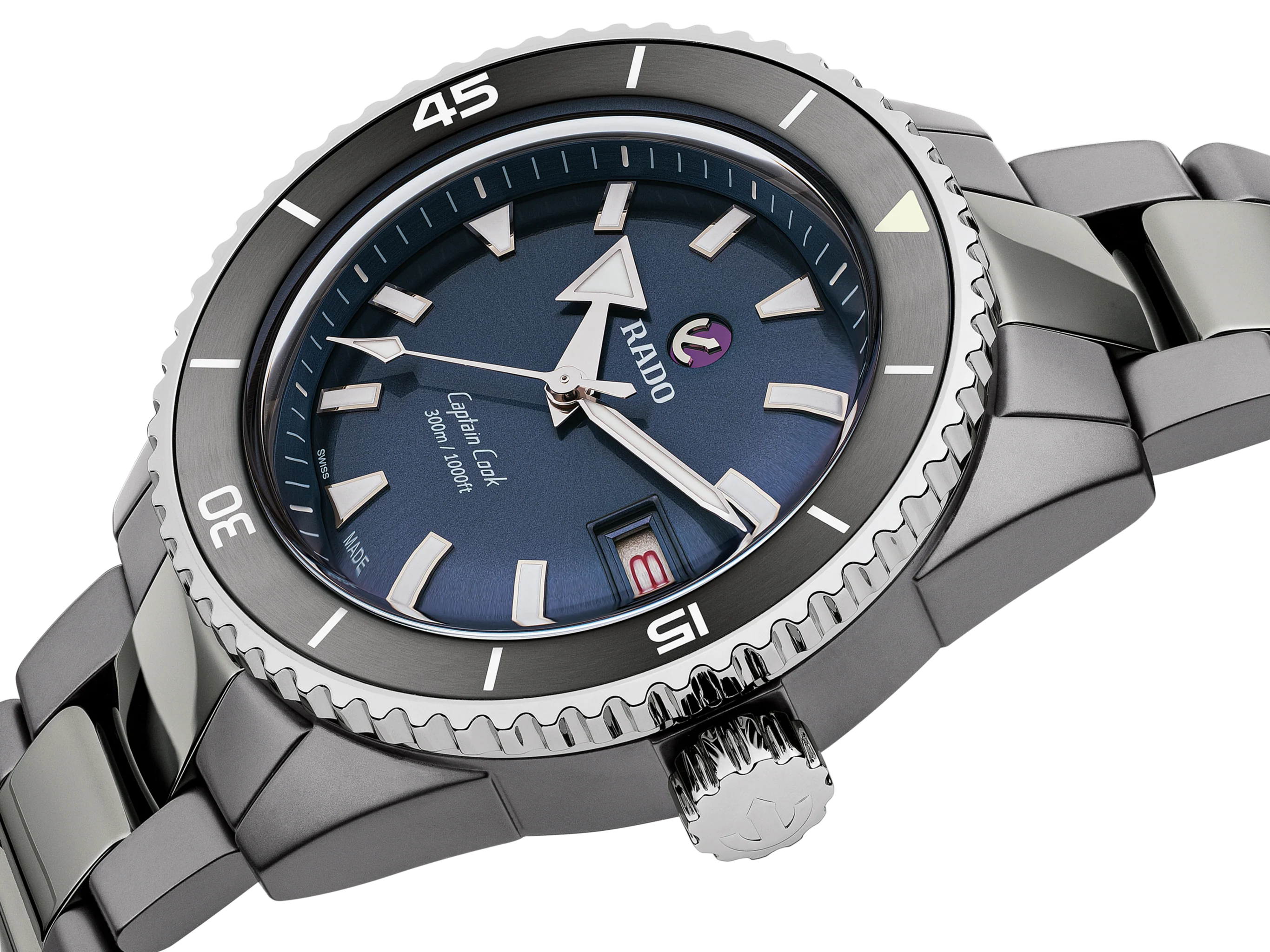Rado Captain Cook Blue Dial Men 43mm