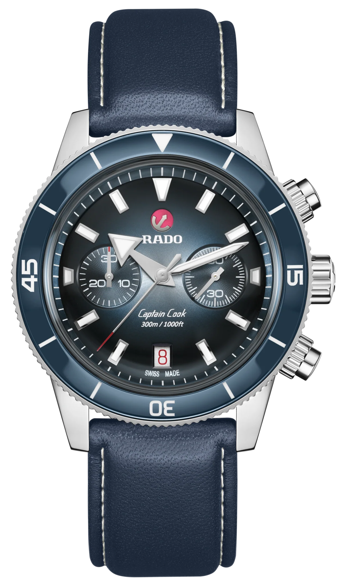 Rado Captain Cook Blue Dial Men 43mm
