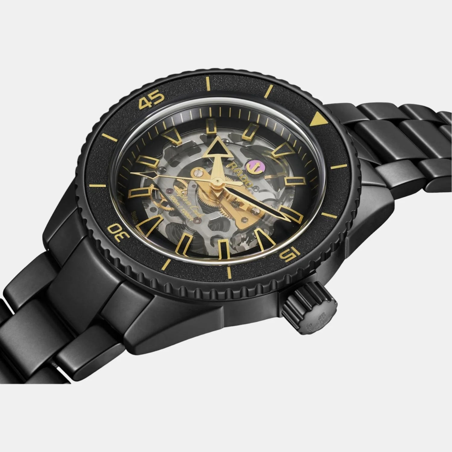 Captain Cook Men Automatic Black Dial Analog Ceramic Watch R32147162 - Image 2
