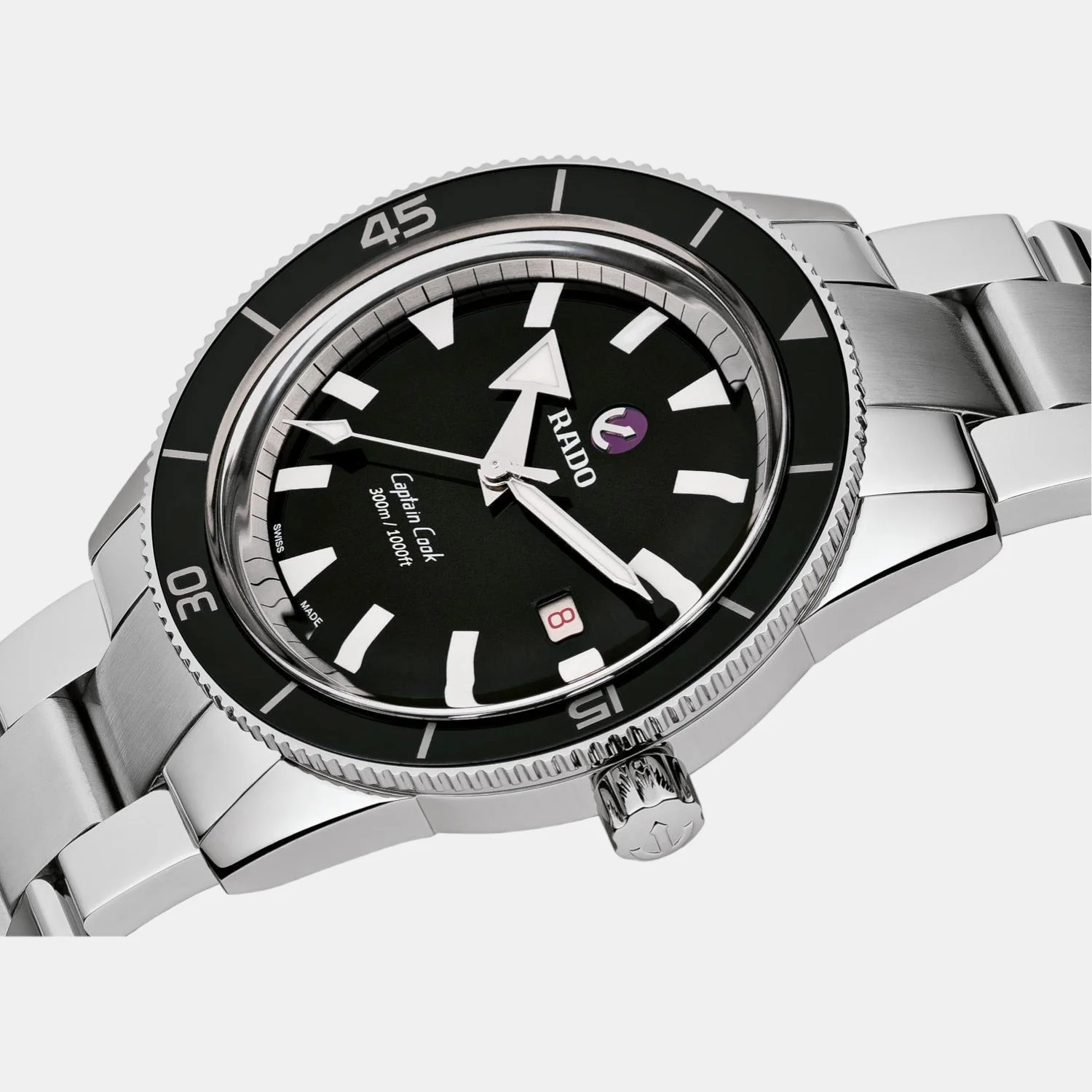 Captain Cook Men Automatic Black Dial Analog Stainless Steel Watch R32105153 - Image 2