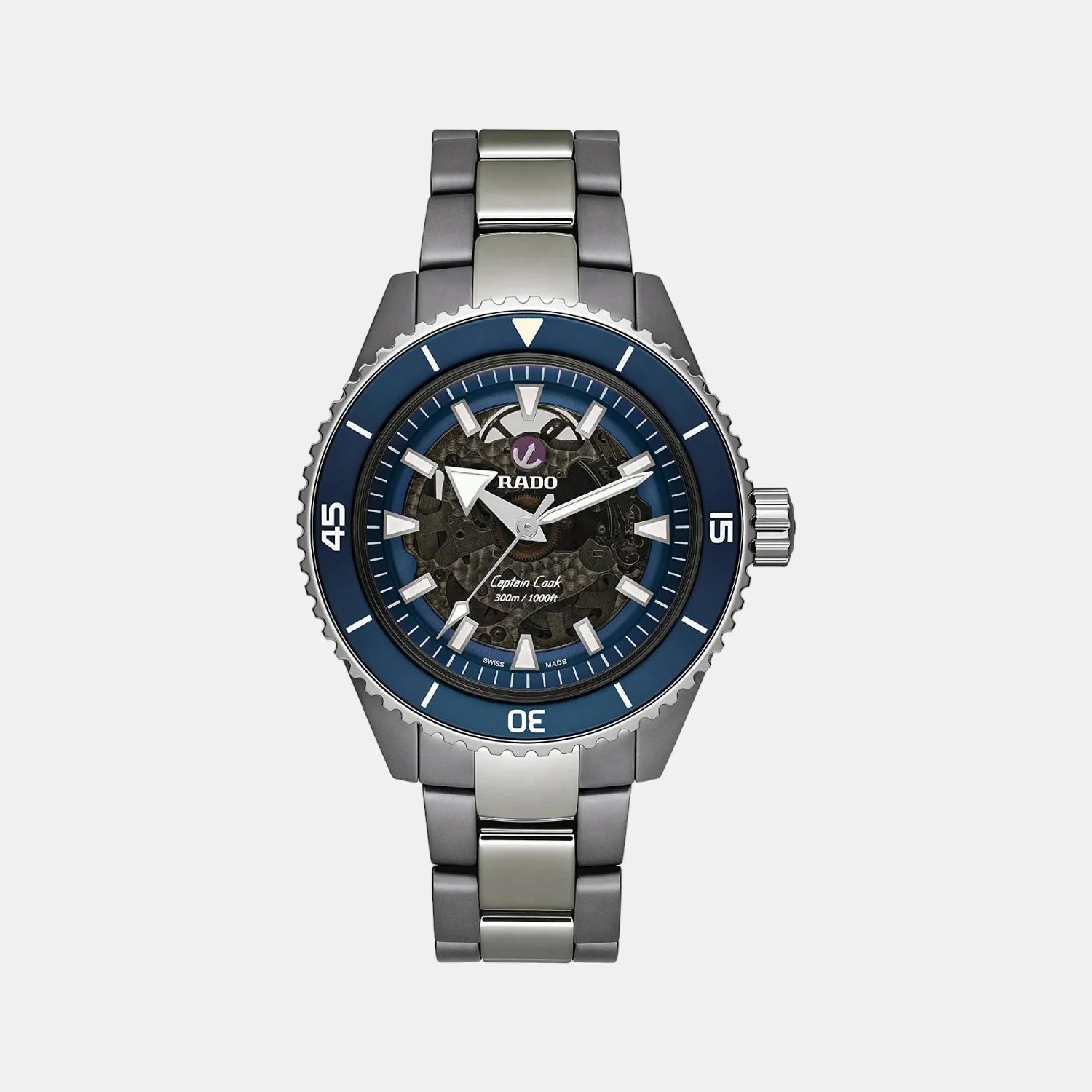 Captain Cook Men Automatic Blue Dial Analog Ceramic Watch R32128202