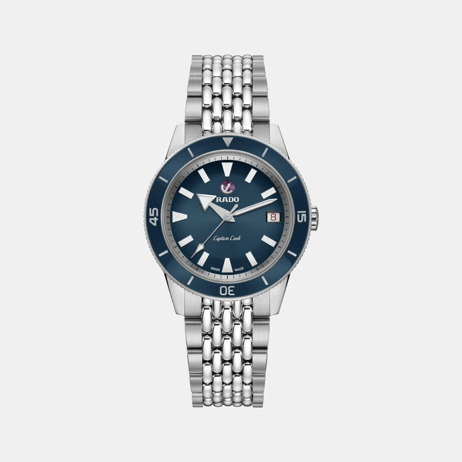 Captain Cook Unisex Automatic Blue Dial Analog Stainless Steel Watch R32500203