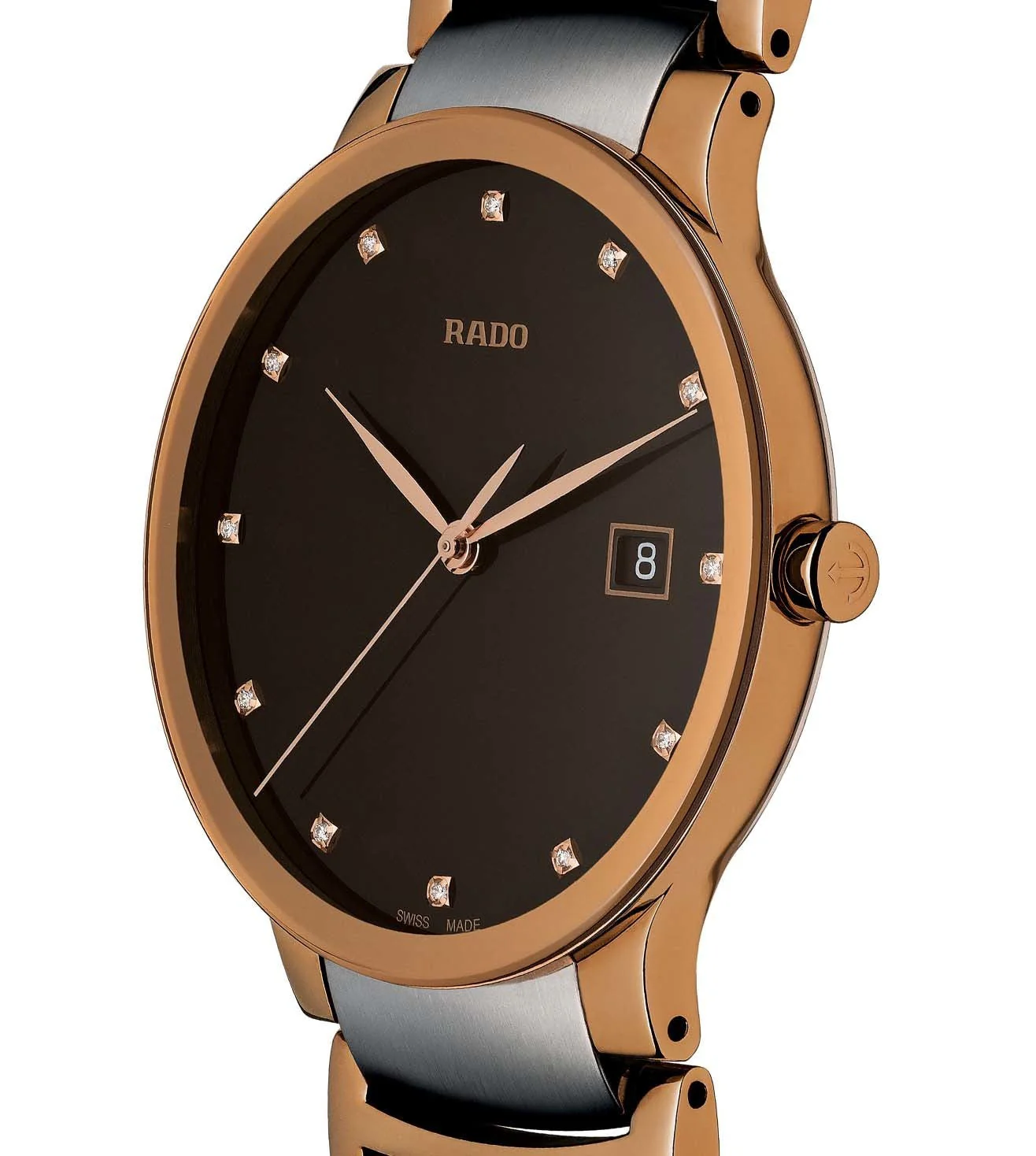 Rado Centrix Brown Dial Unisex 38mm