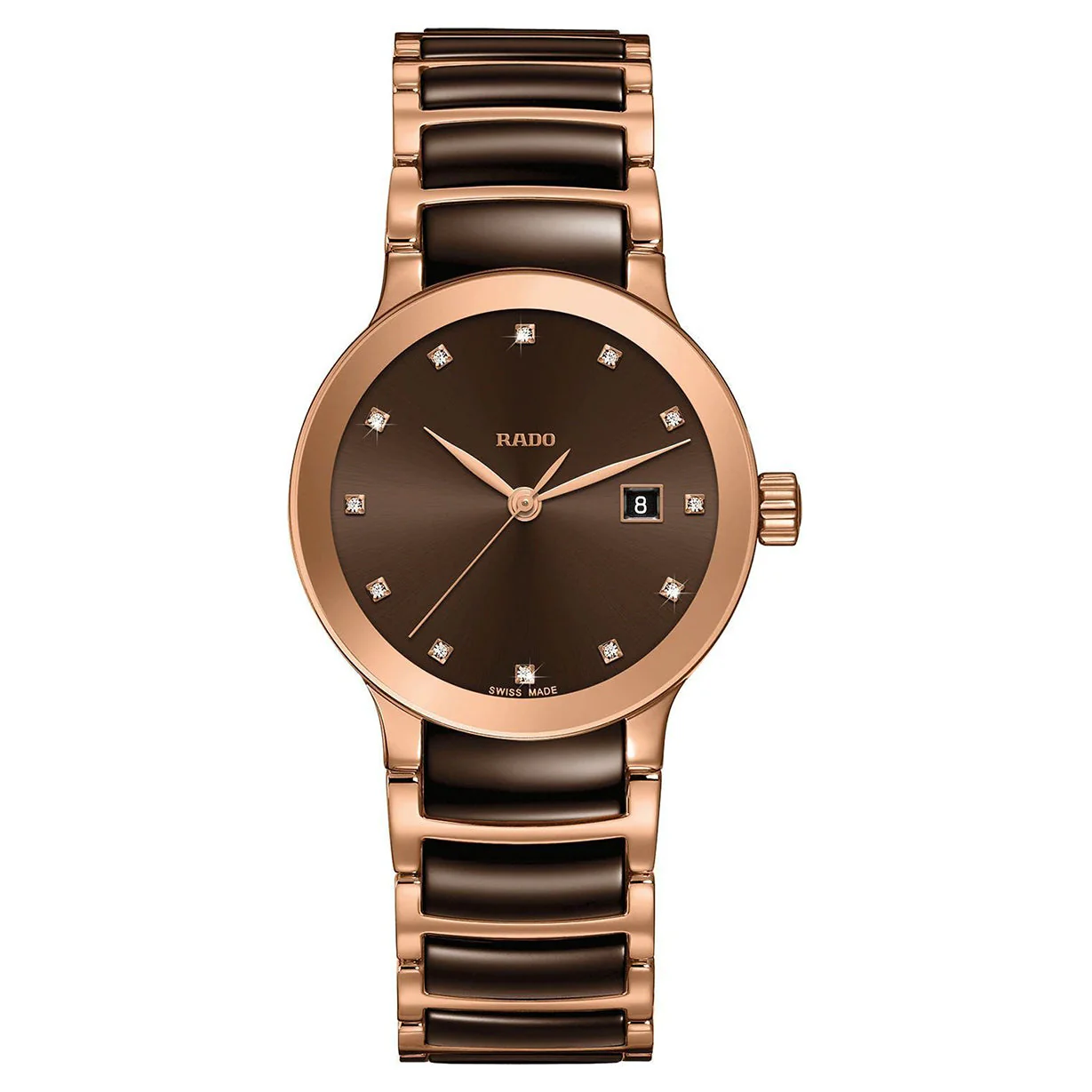 Rado Centrix Brown Dial Women 28mm - Image 4