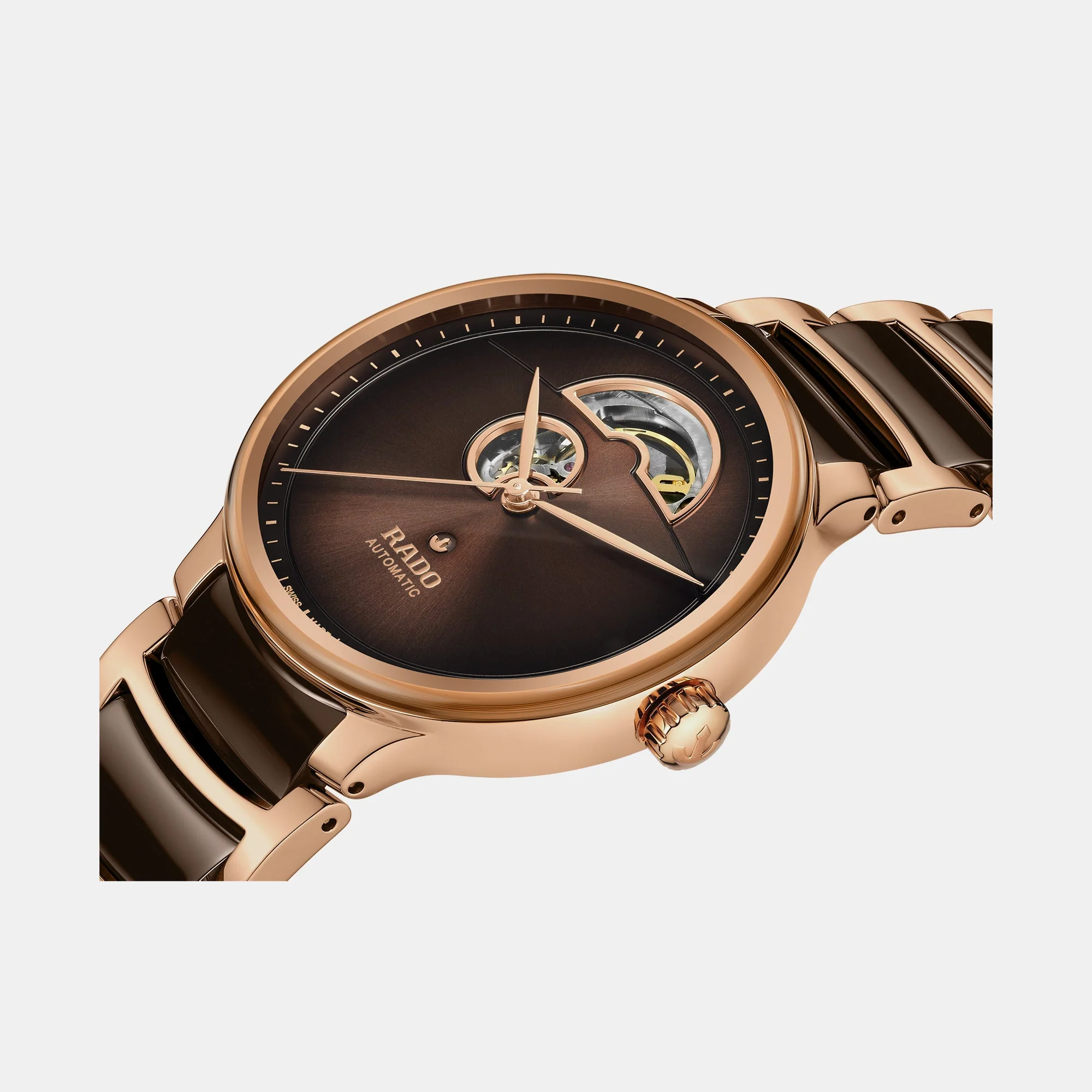 Centrix Men Automatic Brown Dial Analog Ceramic Watch R30013302 - Image 2