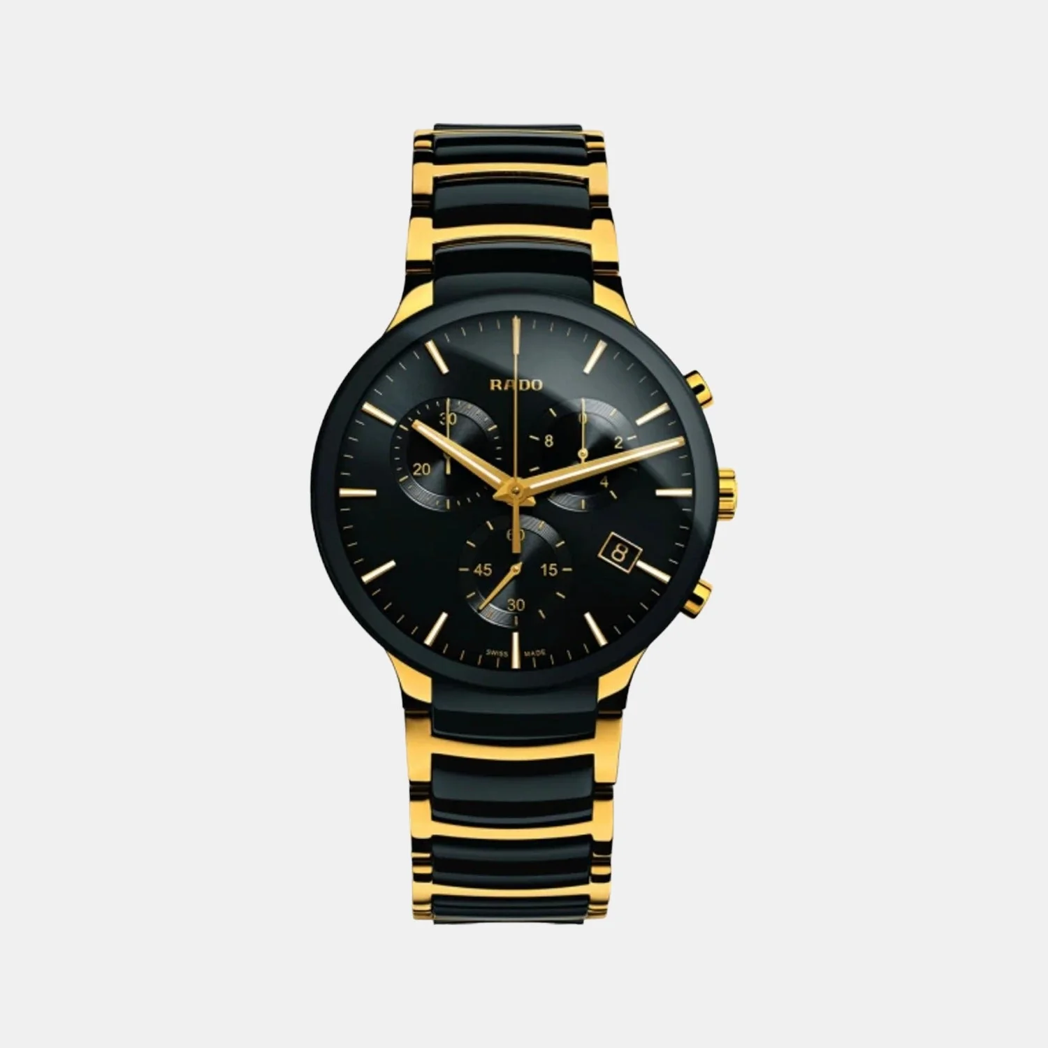 Centrix Men Quartz Black Dial Chronograph Stainless Steel Watch R30134162