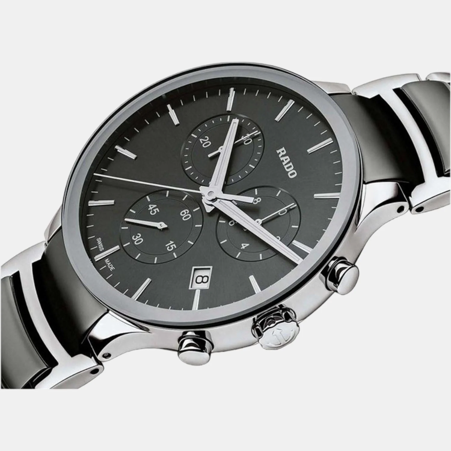 Centrix Men Quartz Grey Dial Chronograph Stainless Steel Watch R30122122 - Image 2